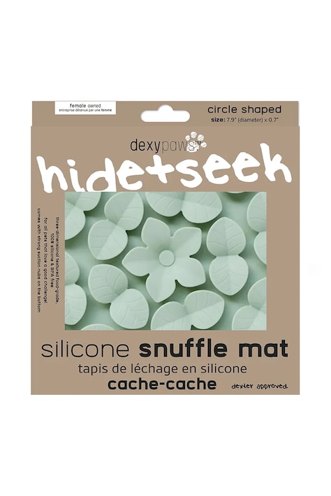 Dexypaws tappetino olfattivo per animali domestici Sage Green Silicone Snuffle Mat
