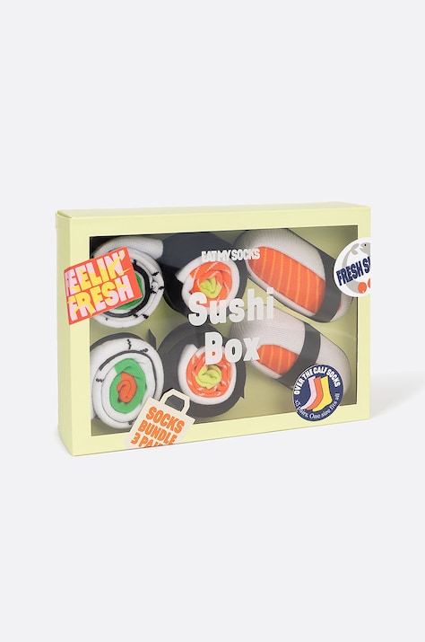 Eat My Socks Sosete Sushi Box (3-pack)