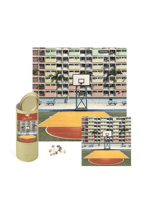 Designworks Ink puzzle v tube Hong Kong Hoops 1000 dielov