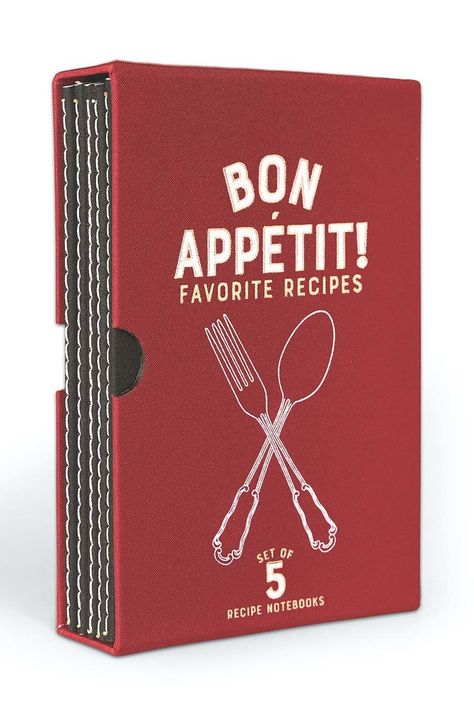 Designworks Ink set bilježnica za recepte Bon Appetit (5-pack)