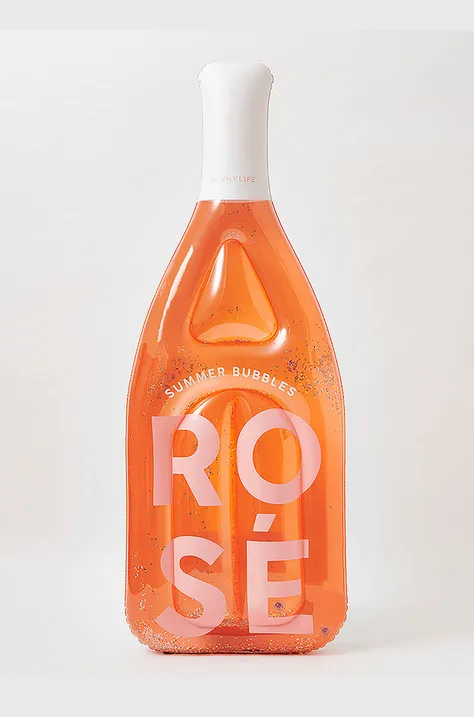 SunnyLife nafukovací matrace na plavání Luxe Rose Bottle