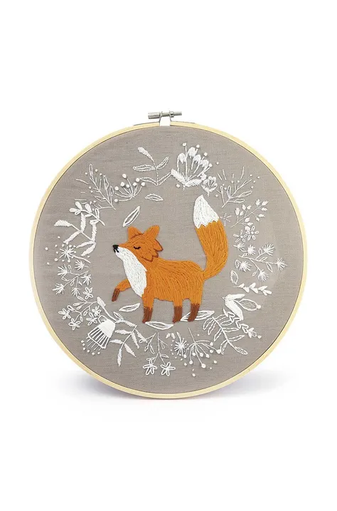 Комплект за бродиране Graine Creative fox embroidery diy kit