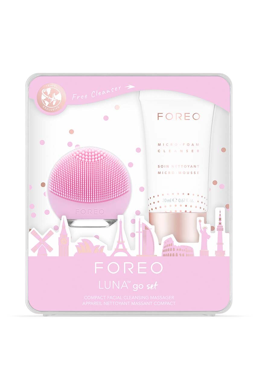 Set za njegu kože lica FOREO Set LUNA go Pearl Pink