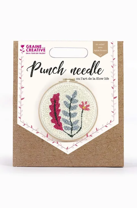 Graine Creative set da ricamo Vegetal Punch Needle Kit