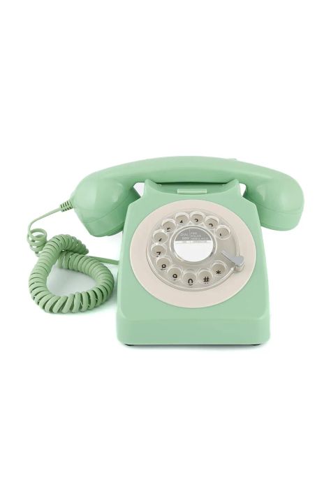 GPO telefon stacjonarny 746 Rotary kolor zielony