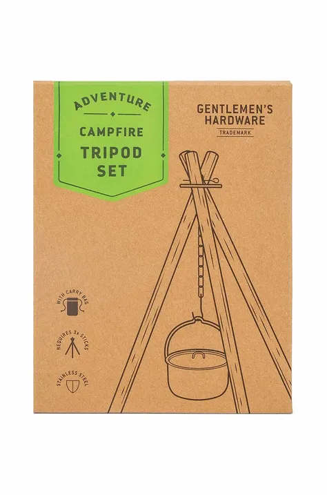 Táborákový rám Gentlemen's Hardware Campfire Tripod Set