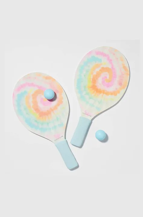 Набір: ракетки і пляжний м'яч SunnyLife Tie Dye Multi