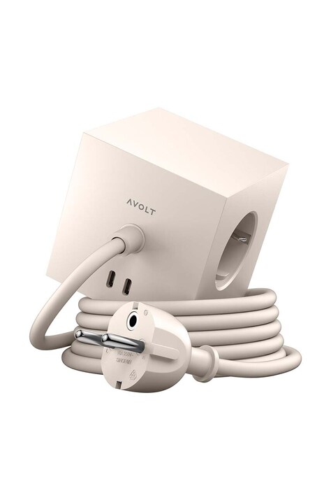 Μαγνητικός κύβος φόρτισης Avolt Square 1, 2 x USB, 1,8 m