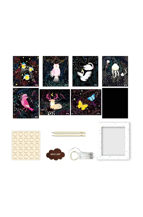 Graine Creative kit diy - cutie strălucitoare Scratch Art Light Box Fairy