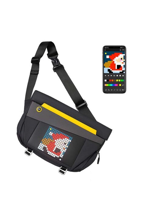 Reset Club borsa con display pixel art Divoom SlingBag - V