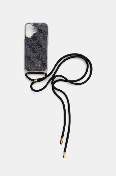 Guess Husa pentru telefon iPhone 16 culoarea negru