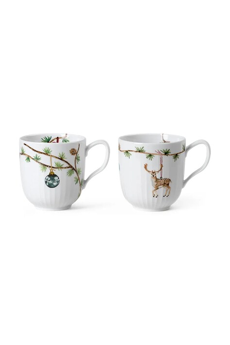 Kähler set căni Hammershoi 330 ml 2-pack culoarea alb