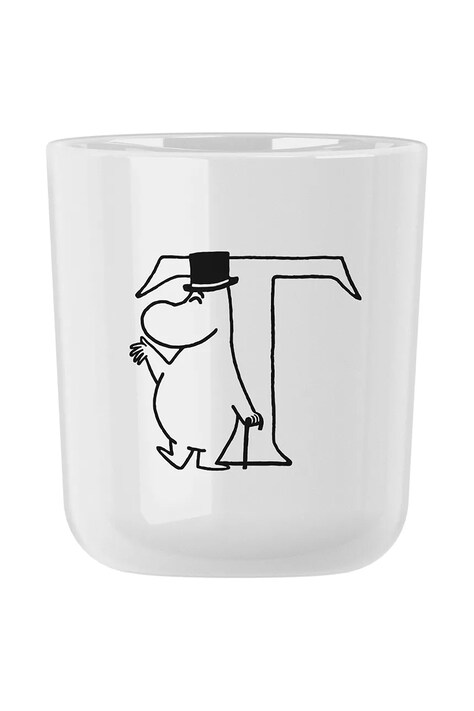Rig-Tig cană Moomin ABC 200 ml culoarea alb