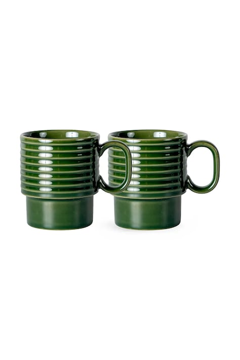 Sagaform zestaw kubków Coffee & More 300 ml 2-pack kolor zielony