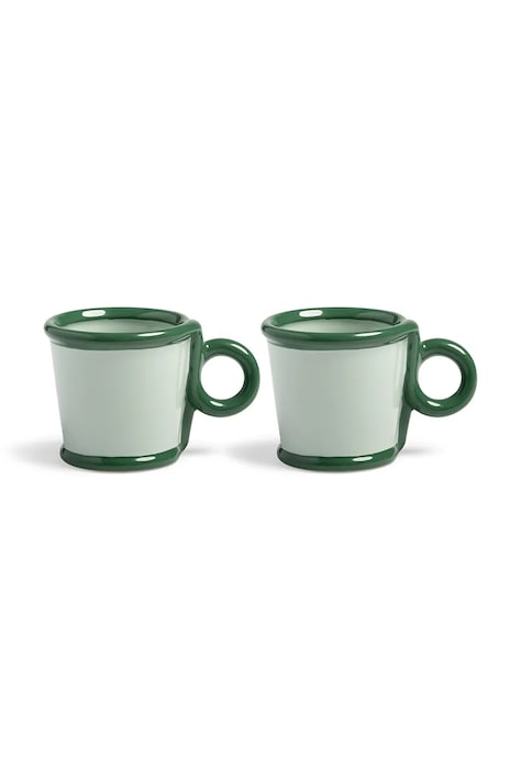 &k amsterdam set căni 100 ml 2-pack culoarea verde