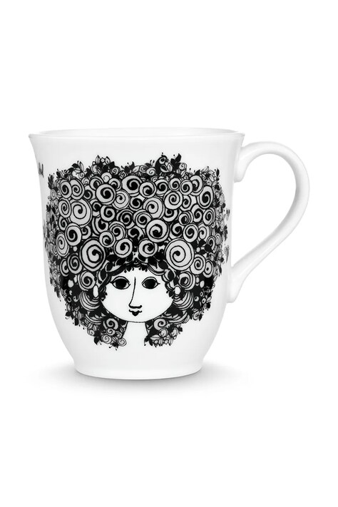 Hrnček Bjørn Wiinblad Rosalinde 350 ml čierna farba