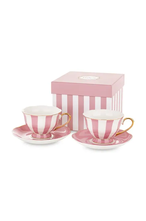 Set šalica i tanjurića za 2 osobe. home & lifestyle 220 ml