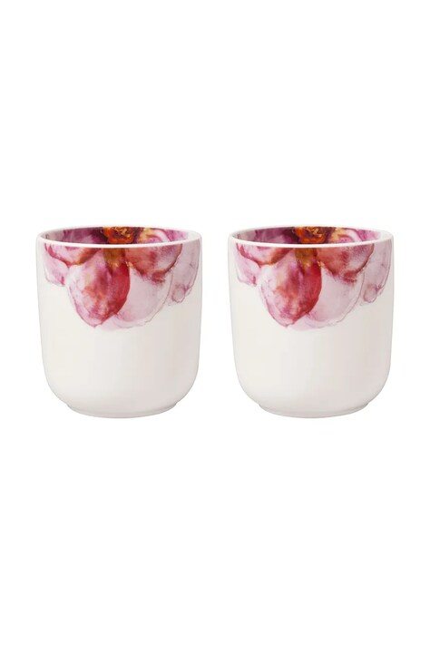 Villeroy & Boch zestaw kubków Rose Garden 290 ml 2-pack kolor różowy