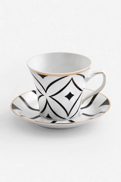 La Mania filiżanka ze spodkiem Bauhaus 200 ml kolor multicolor