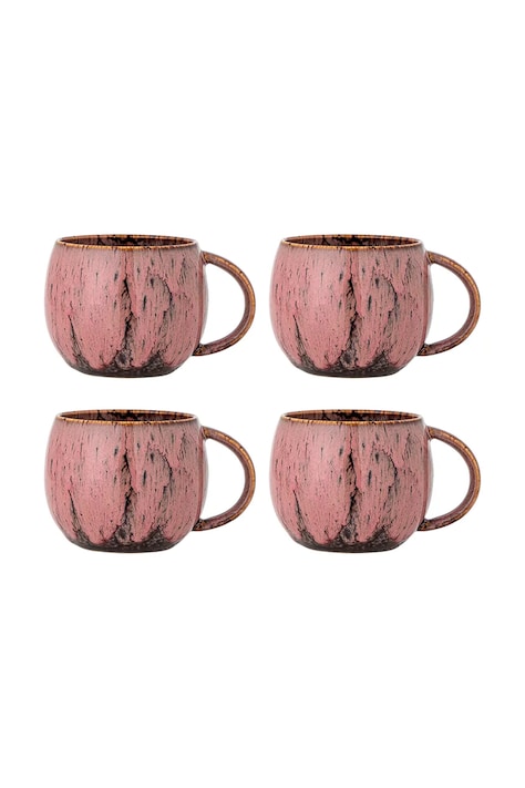 Набор кружек Bloomingville Rayen 390 ml 4 шт цвет розовый 82072391