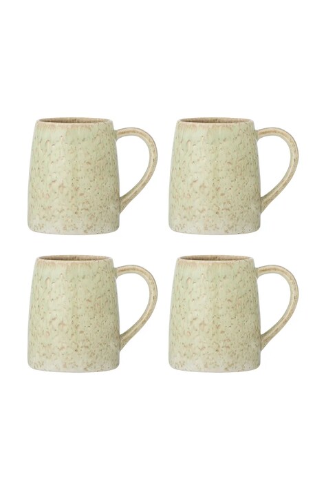 Набор кружек Bloomingville Winnie 370 ml 4 шт цвет зелёный 82072795