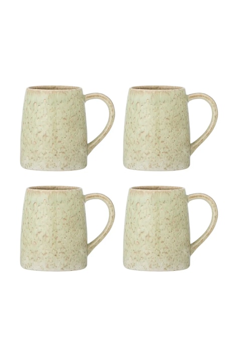 Set šalica Bloomingville Winnie 370 ml 4-pack boja: zelena, 82072795