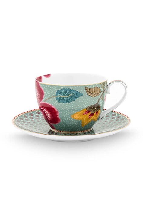 Pip Studio filiżanka ze spodkiem z porcelany szkliwionej 300 ml 51004221