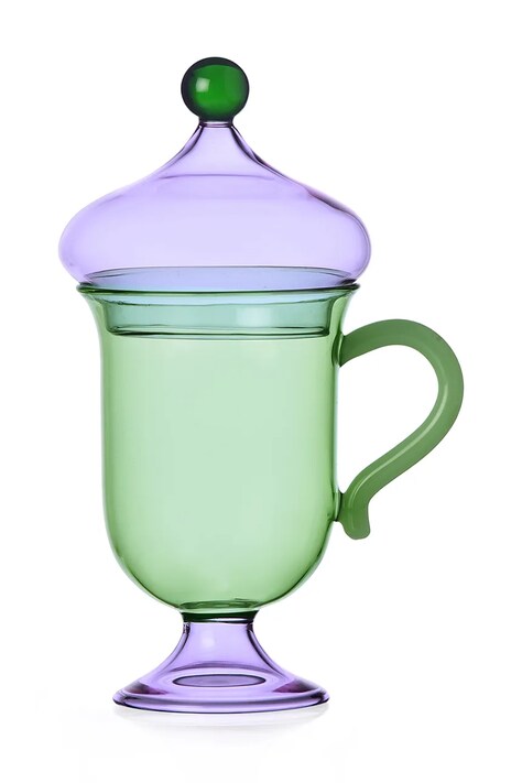 Ichendorf Milano Kubek z pokrywką ze szkła barwionego Sogni d'Oriente 320 ml 9354409