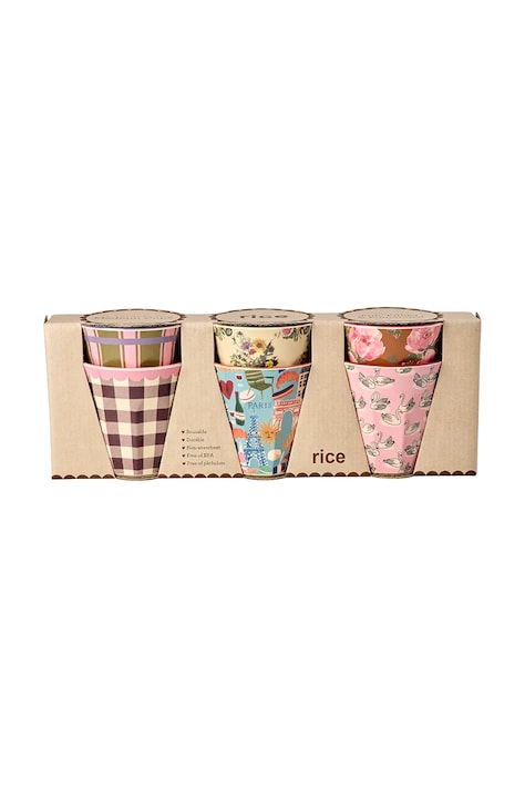 Rice set de căni din melamină 250 ml MELCU-6ZAW26P