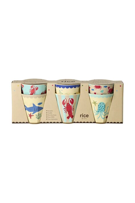 Rice zestaw kubków z melaminy 250 ml MELCU-6ZOCEB