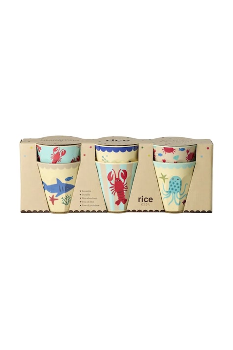 Rice zestaw kubków z melaminy 250 ml MELCU-6ZOCEB