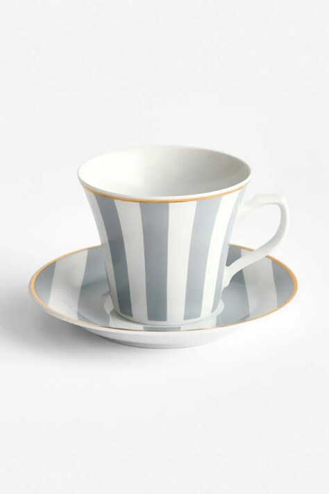 La Mania filiżanka ze spodkiem z porcelany 200 ml 5902037041306