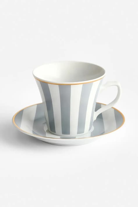 La Mania filiżanka ze spodkiem z porcelany 200 ml 5902037041306