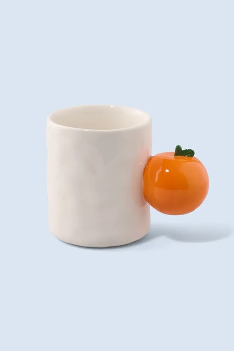 Fluid Market kubek z ceramiki 9 x12 x 8 cm AAMUGORANGE