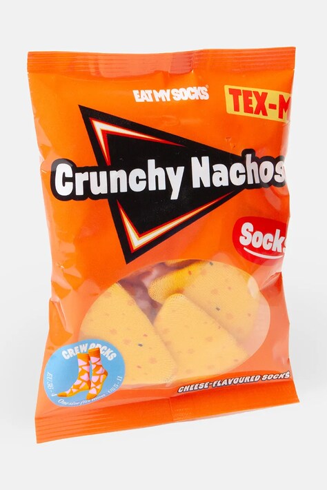 Ponožky Crunchy Nachos oranžová farba