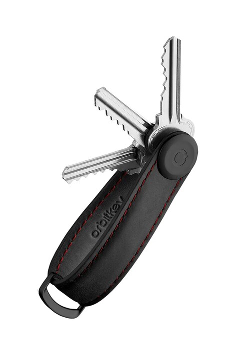 Orbitkey etui na klucze Crazy-Horse 8,5 cm kolor czarny