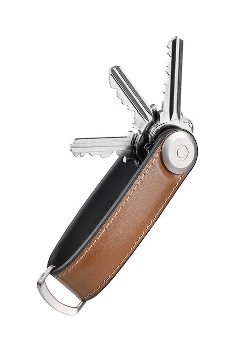 Orbitkey etui na klucze Hybrid Leather 8,5 cm kolor brązowy