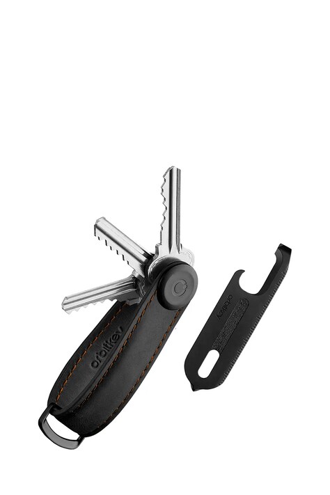 Orbitkey zestaw prezentowy: organizer na klucze i multitool Crazy Horse kolor czarny