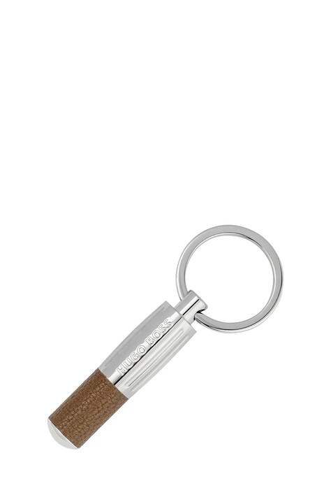 BOSS brelok do kluczy Pure Iconic Camel kolor multicolor