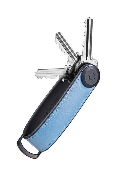 Orbitkey etui na klucze Hybrid Leather 8,5 cm kolor niebieski