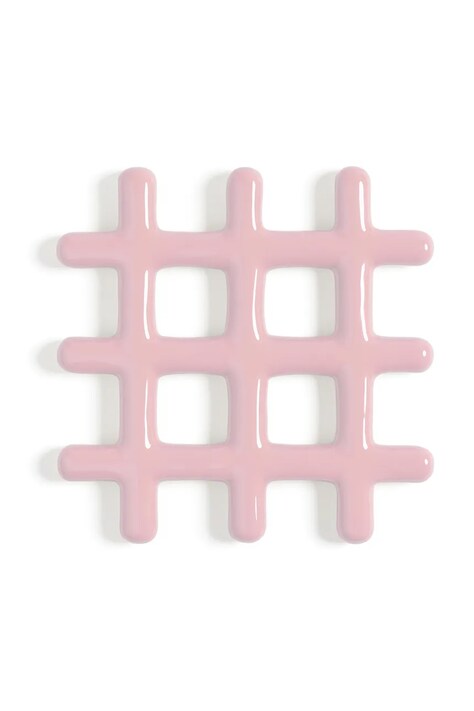 Подставка под горячую посуду &k amsterdam grid pink цвет розовый