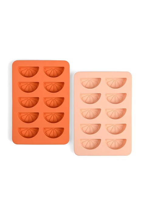 Forma na ľad Here's How The Dotty 15,5 cm 2-pak oranžová farba