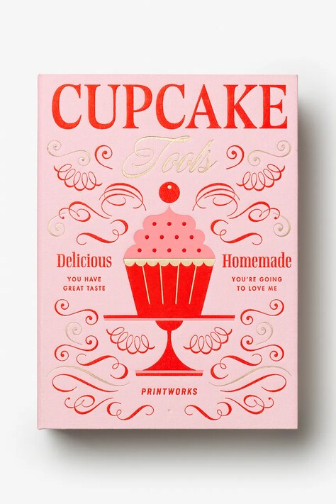 Printworks zestaw do pieczenia babeczek The Essentials - Cupcake 20 x 28 x 5 cm 6-pack kolor różowy