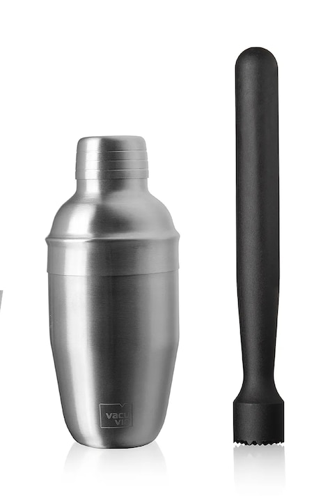 Барменський набір Vacu Vin Cocktail Set Basic 3-pack колір сірий