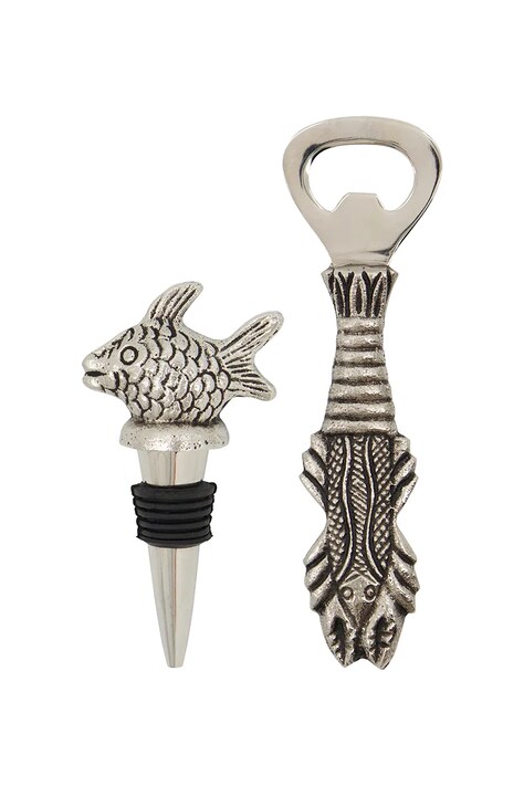 House Doctor korek do wina i otwieracz do piwa HDFish 11 cm kolor szary