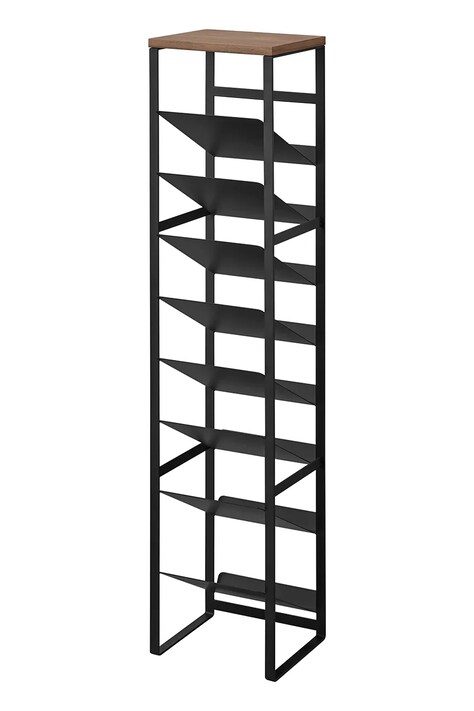 Stojalo za steklenice s pultom Yamazaki Tower 88,5 cm črna barva