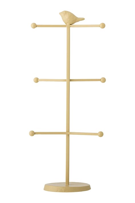 Bloomingville stojak na kubki Dean 18 x 44 x 11,5 cm kolor żółty