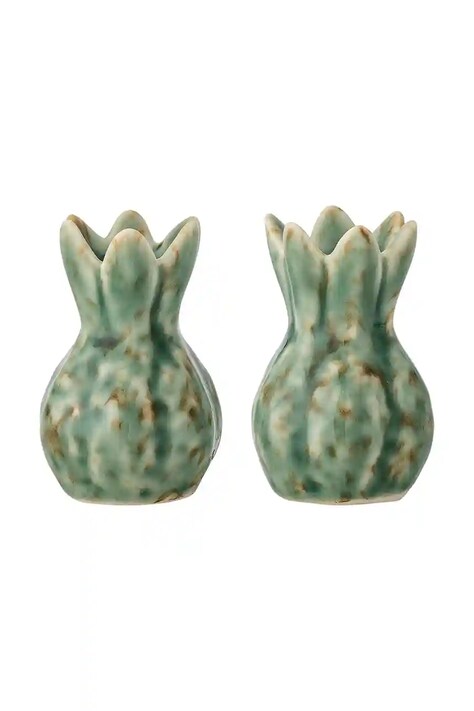 Bloomingville solniczka i pieprzniczka Cyrill 30 ml kolor zielony