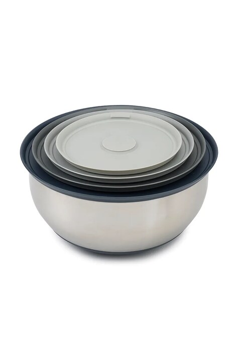 Joseph Joseph set recipiente de depozitare cu capace Nest Prep&Stor 1,5 / 2,1 / 3,8 / 5 L 4-pack culoarea gri