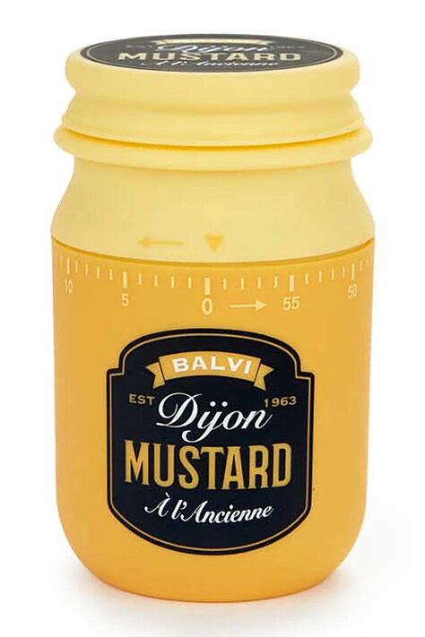 Balvi minutnik kuchenny Mustard 10 x 5,5 x 5,5 cm kolor żółty